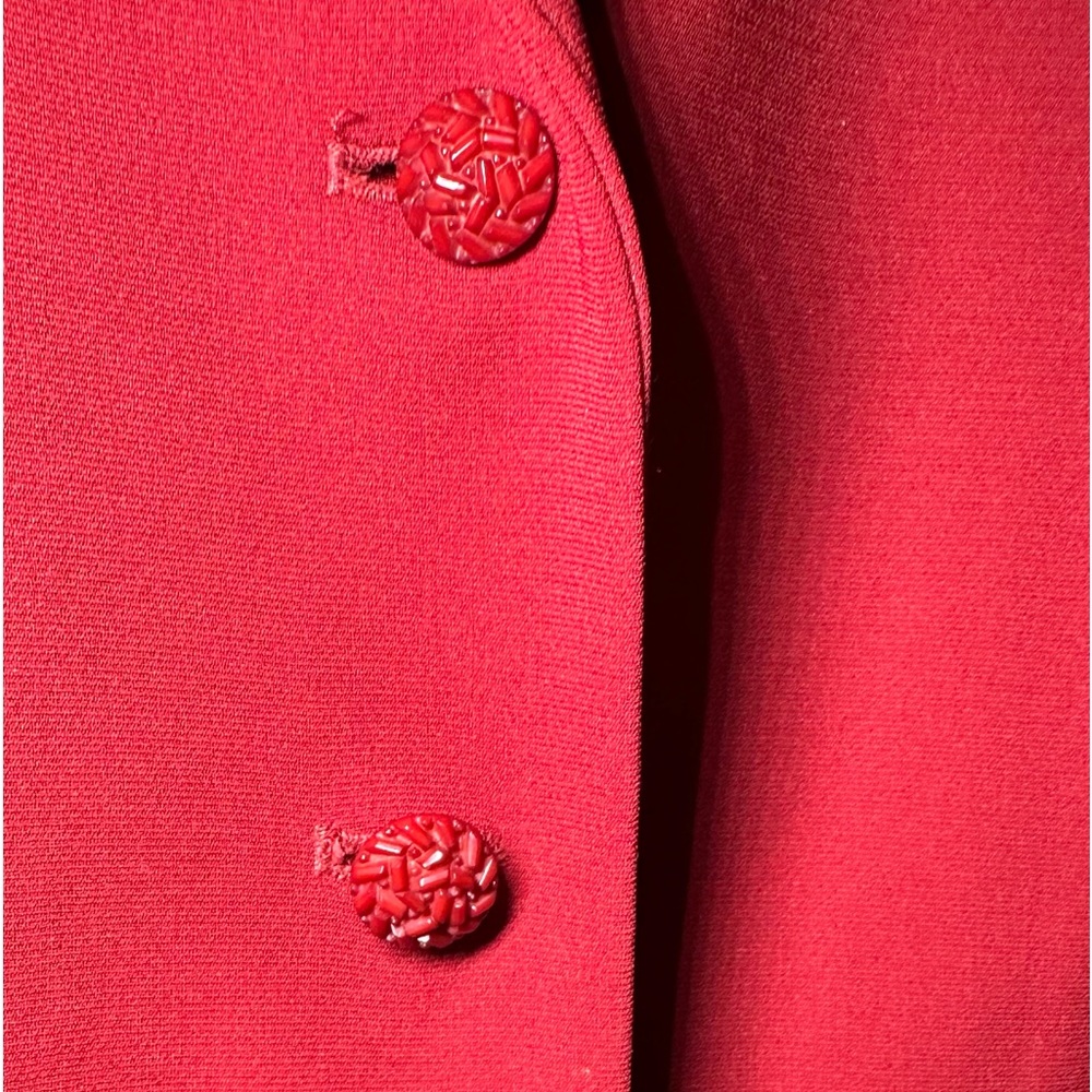 Anne Carole Ruby Red skirt suit